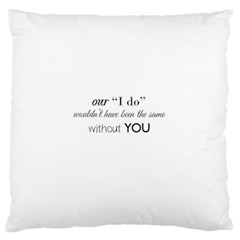 Wedding Favor/thank You Standard Flano Cushion Case (one Side) by LittileThingsInLife