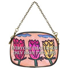 Two Lips   Tulips Chain Purses (one Side) 