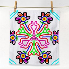 The Flower Pods Face Towel by SugaPlumsEmporium