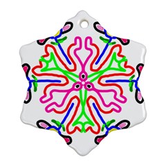 The Flower Pods Snowflake Ornament (2-side) by SugaPlumsEmporium