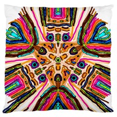 Ethnic You Collecition Large Flano Cushion Case (one Side) by SugaPlumsEmporium