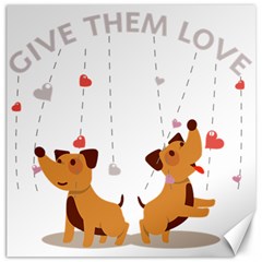 Give Them Love Canvas 20  X 20   by TastefulDesigns