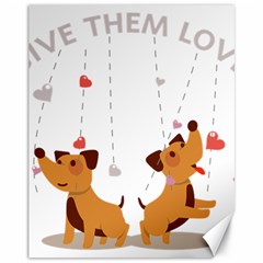 Give Them Love Canvas 11  X 14   by TastefulDesigns