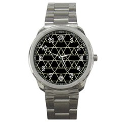 Star Of David   Sport Metal Watch by SugaPlumsEmporium