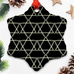 Star Of David   Snowflake Ornament (2-side) by SugaPlumsEmporium