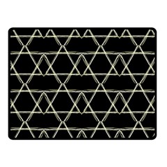 Star Of David   Double Sided Fleece Blanket (small)  by SugaPlumsEmporium