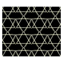 Star Of David   Double Sided Flano Blanket (small)  by SugaPlumsEmporium