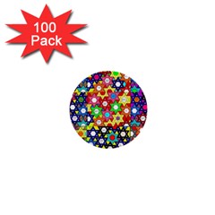 Star Of David 1  Mini Buttons (100 Pack)  by SugaPlumsEmporium