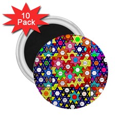 Star Of David 2 25  Magnets (10 Pack)  by SugaPlumsEmporium