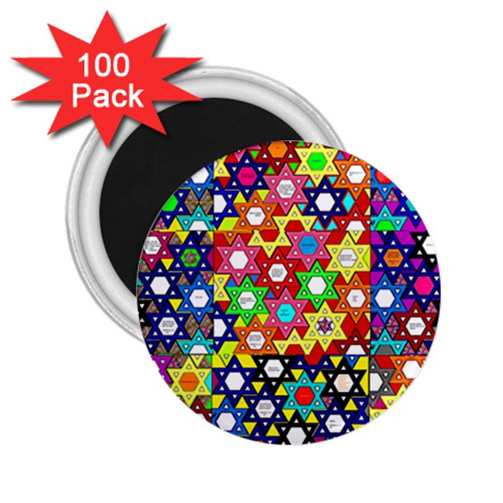 Star Of David 2.25  Magnets (100 pack) 