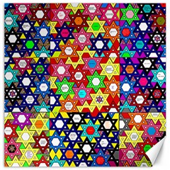 Star Of David Canvas 12  X 12   by SugaPlumsEmporium