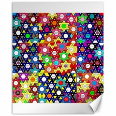 Star Of David Canvas 16  X 20   by SugaPlumsEmporium