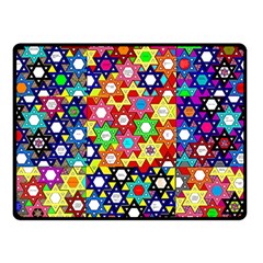 Star Of David Fleece Blanket (small) by SugaPlumsEmporium