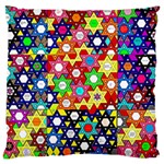 Star Of David Large Cushion Case (One Side) Front