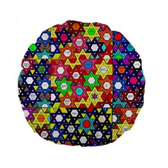 Star Of David Standard 15  Premium Round Cushions by SugaPlumsEmporium