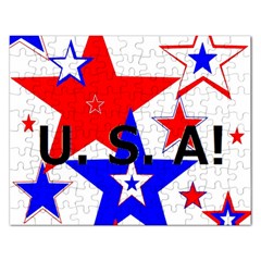 The Patriot Usa Rectangular Jigsaw Puzzl by SugaPlumsEmporium