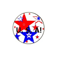 The Patriot Usa Hat Clip Ball Marker by SugaPlumsEmporium