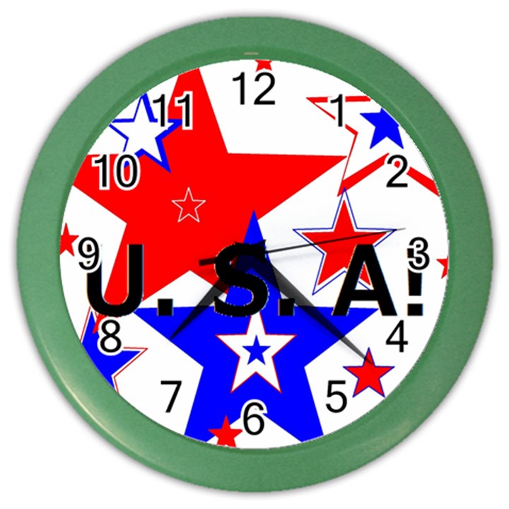 The Patriot Usa Color Wall Clocks