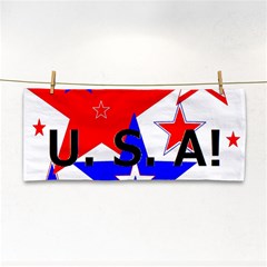 The Patriot Usa Hand Towel by SugaPlumsEmporium