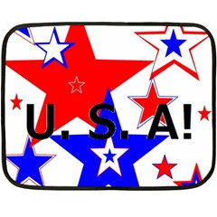 The Patriot Usa Fleece Blanket (mini) by SugaPlumsEmporium