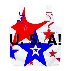 The Patriot Usa Full Print Recycle Bags (l)  by SugaPlumsEmporium