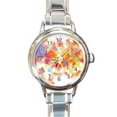 Hawaiian Flair Round Italian Charm Watch by SugaPlumsEmporium