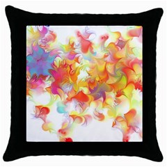 Hawaiian Flair Throw Pillow Case (black)