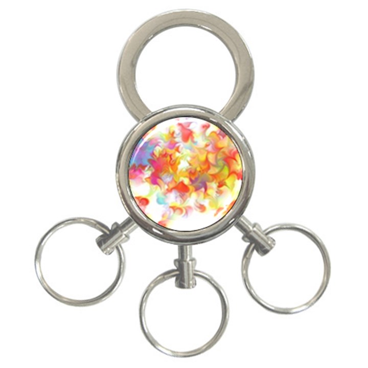 Hawaiian Flair 3-Ring Key Chain