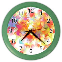 Hawaiian Flair Color Wall Clock by SugaPlumsEmporium