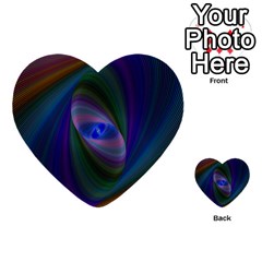 Eye Of The Galactic Storm Multi-purpose Cards (heart)  by StuffOrSomething