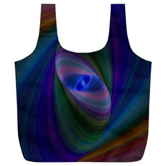 Eye Of The Galactic Storm Full Print Recycle Bags (l)  by StuffOrSomething