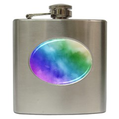 Rainbow Watercolor Hip Flask (6 Oz) by StuffOrSomething