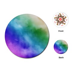 Rainbow Watercolor Playing Cards (round)  by StuffOrSomething