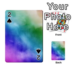 Rainbow Watercolor Playing Cards 54 Designs  by StuffOrSomething