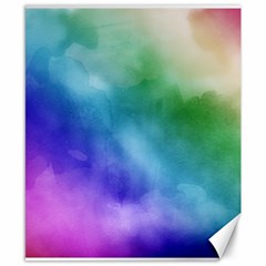 Rainbow Watercolor Canvas 8  X 10  by StuffOrSomething