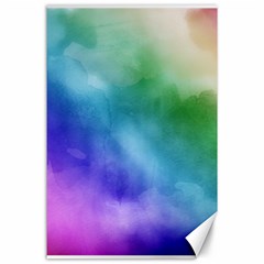 Rainbow Watercolor Canvas 24  X 36  by StuffOrSomething