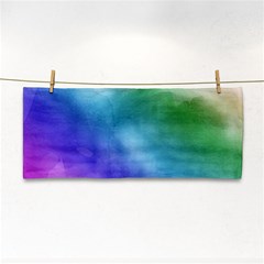 Rainbow Watercolor Hand Towel by StuffOrSomething