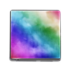 Rainbow Watercolor Memory Card Reader (square) by StuffOrSomething