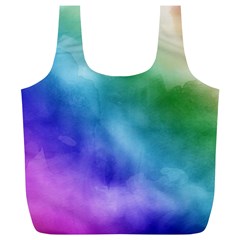 Rainbow Watercolor Full Print Recycle Bags (l)  by StuffOrSomething