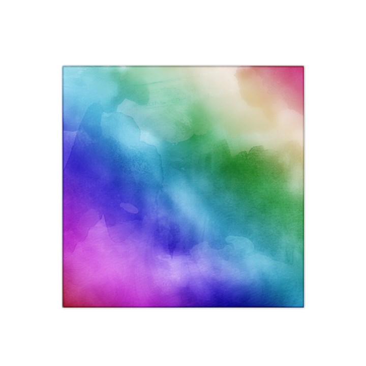 Rainbow Watercolor Satin Bandana Scarf