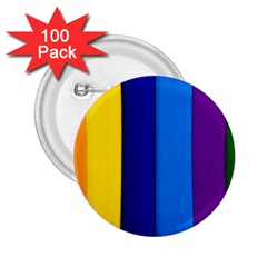 Rainbow Painting On Wood 2 25  Buttons (100 Pack)  by StuffOrSomething