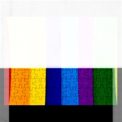 Rainbow Painting On Wood Rectangular Jigsaw Puzzl by StuffOrSomething