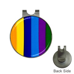 Rainbow Painting On Wood Hat Clips With Golf Markers by StuffOrSomething