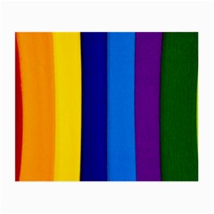 Rainbow Painting On Wood Small Glasses Cloth by StuffOrSomething