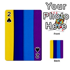 Rainbow Painting On Wood Playing Cards 54 Designs  by StuffOrSomething