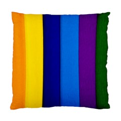 Rainbow Painting On Wood Standard Cushion Case (one Side) by StuffOrSomething