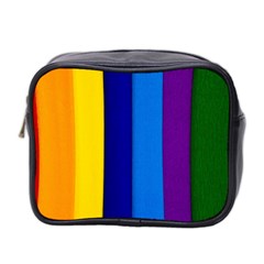 Rainbow Painting On Wood Mini Toiletries Bag 2-side by StuffOrSomething