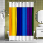 Rainbow Painting On Wood Shower Curtain 48  x 72  (Small)  Curtain(48  X 72 ) - 42.18 x64.8  Curtain(48  X 72 )