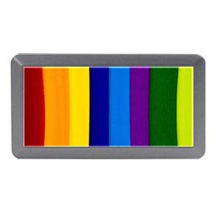 Rainbow Painting On Wood Memory Card Reader (mini) by StuffOrSomething