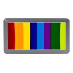 Rainbow Painting On Wood Memory Card Reader (Mini) Front